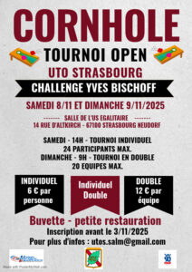 Affiche tournoi cornhole 2025